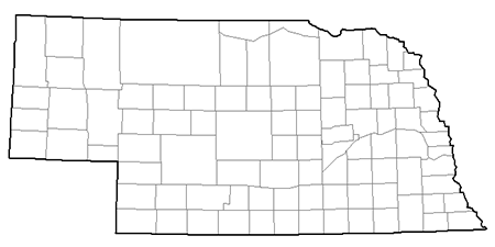 Image showing a county map of Nebraska
