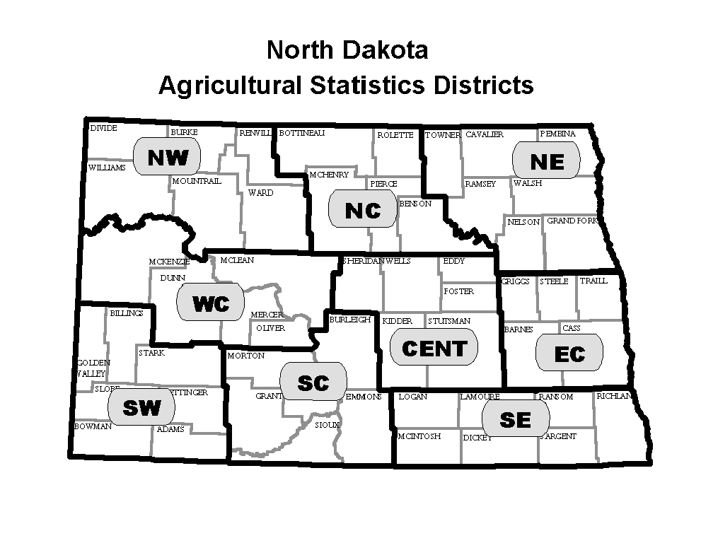 North Dakota District Map