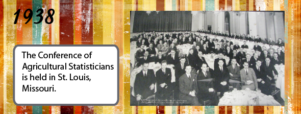 1938 - The Conference of Agricultural Statisticians is held in St. Louis, Missouri.