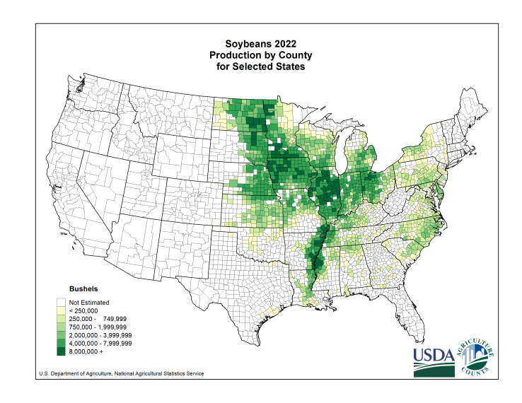 Soybean Production Map