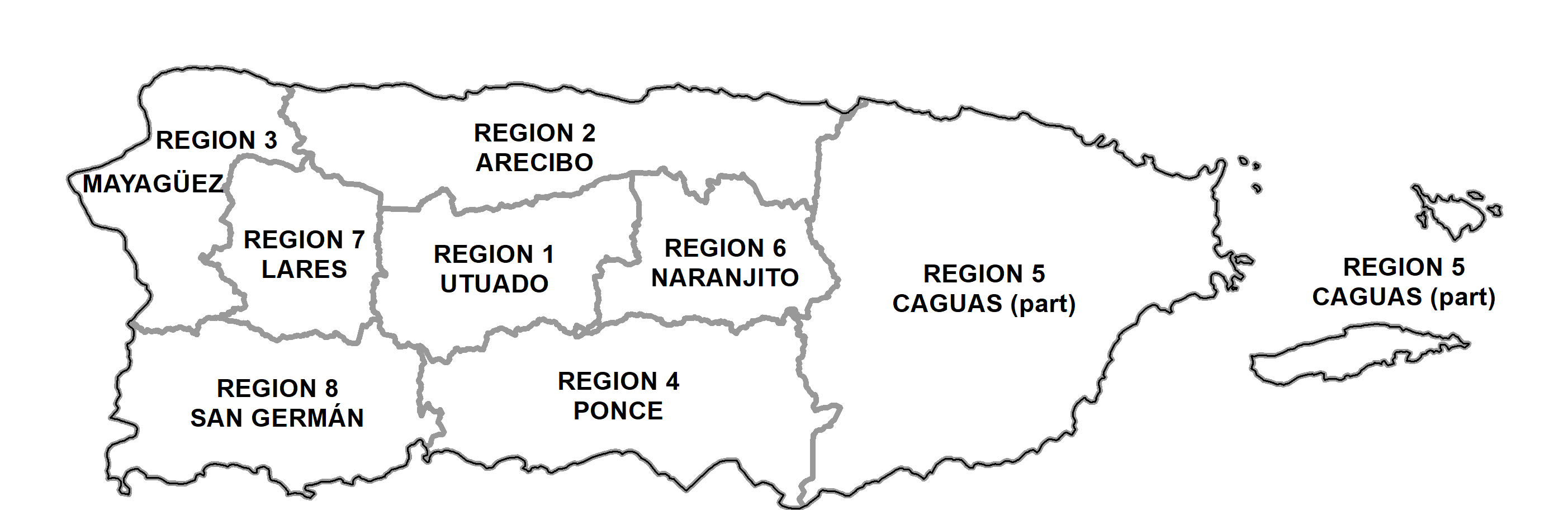 Image showing a regional map of Puerto Rico