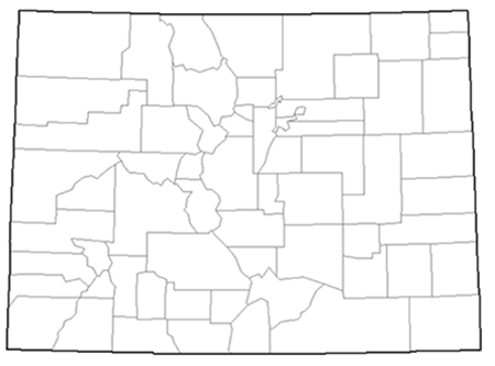 Image showing a county map of Colorado