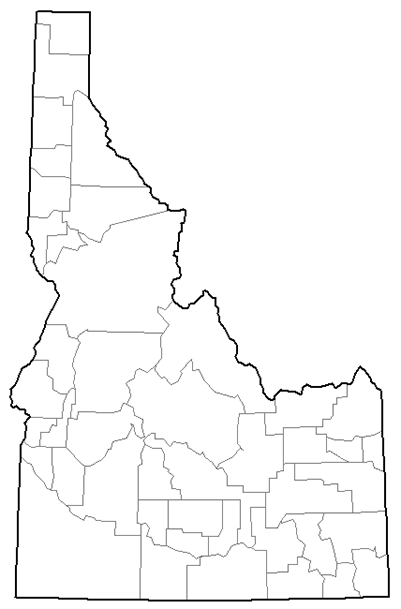 Image showing a county map of Idaho