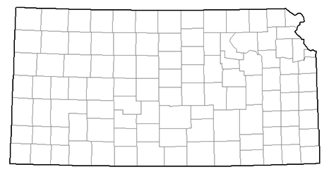 Image showing a county map of Kansas