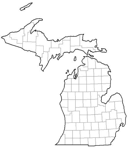 Image showing a county map of Michigan