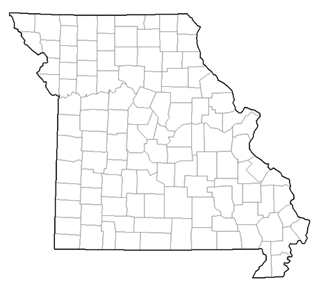 Image showing a county map of Missouri