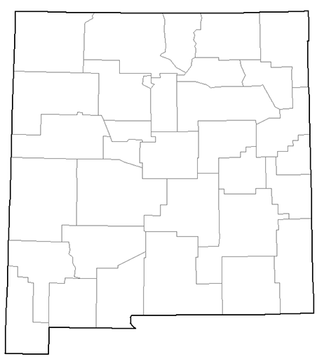 Image showing a county map of New Mexico