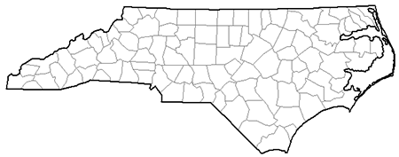 Image showing a county map of North Carolina