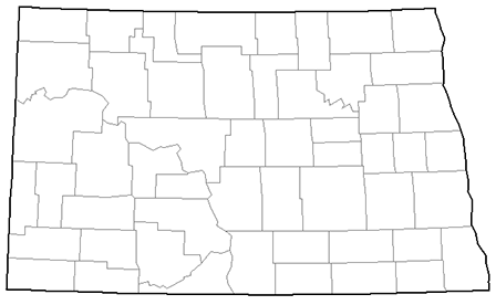 Image showing a county map of North Dakota