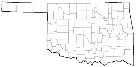 Image showing a county map of Oklahoma