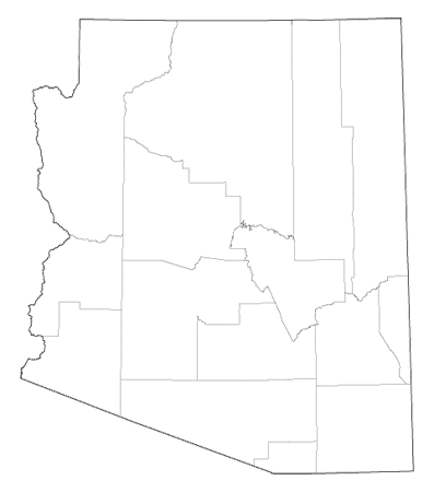 County outlines for ARIZONA