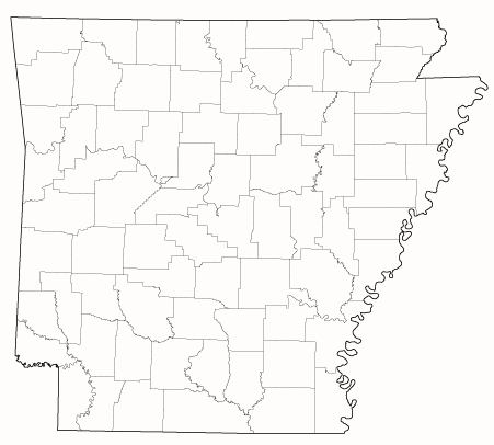 County outlines for ARKANSAS