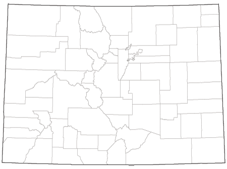 County outlines for COLORADO