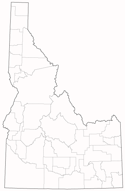 County outlines for IDAHO