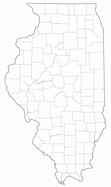 County outlines for ILLINOIS