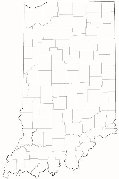 County outlines for INDIANA