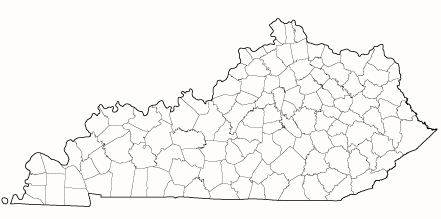County outlines for KENTUCKY