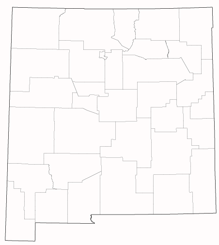 County outlines for NEW MEXICO