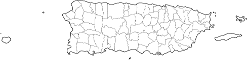 County outlines for PUERTO RICO