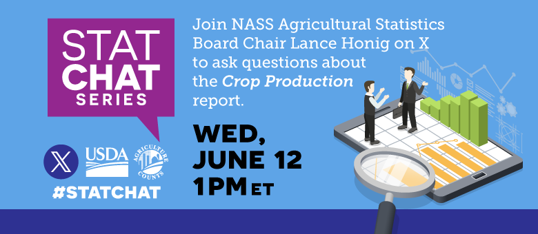 June 12th, 2024 Crop Production Report Stat Chat. 