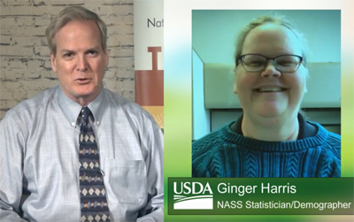 Video of Ginger Harris, NASS Statistician talking about What’s New in the 2017 Census of Agriculture?